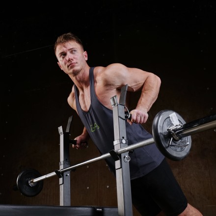 Усиленная скамья со стойками под штангу DFC MELKIN Усиленная скамья со стойками под штангу DFC MELKIN