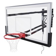 Баскетбольный щит DFC со съёмным регулятором высоты, стекло 12 мм, 180 х 105 см Баскетбольный щит DFC со съёмным регулятором высоты, стекло 12 мм, 180 х 105 см