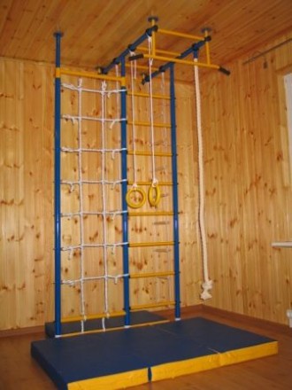 Детский спортивный комплекс Городок Babysport Т-образный с сеткой-60см.