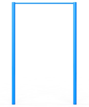 Уличный турник одинарный стойка 2.5м. Стенка 3.2