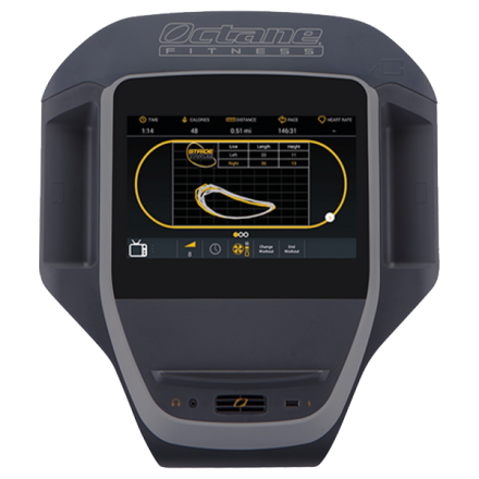 Горизонтальный эллиптический тренажер Octane XR6000 с консолью Smart Горизонтальный эллиптический тренажер Octane XR6000 с консолью Smart