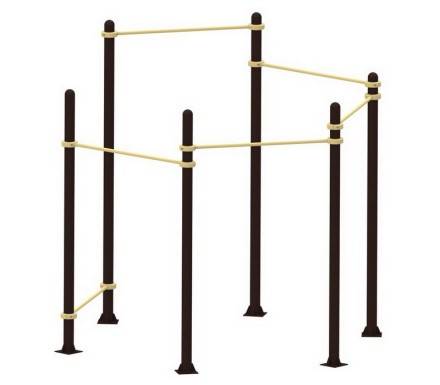 YSK44 Комплекс турников шестигранник