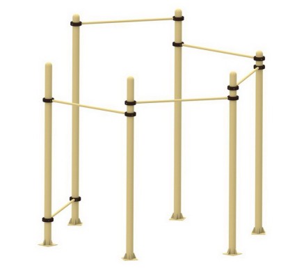 YSK44 Комплекс турников шестигранник