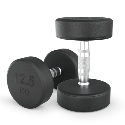 Гантель UNIX Fit PRO круглая обрезиненная 12,5 кг, 2 шт.