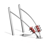 Уличный тренажер 'Атлант' гребной