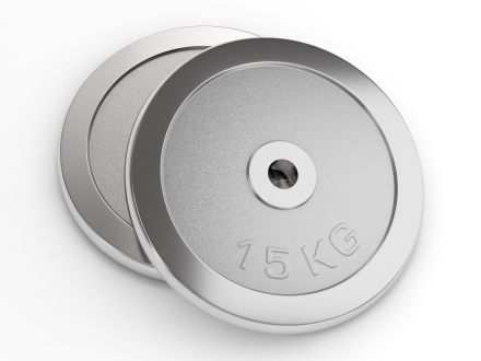 Диск хромированный UNIX Fit 15 кг / 25 мм Диск хромированный UNIX Fit 15 кг / 25 мм