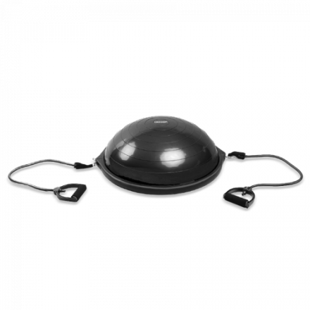 Полусфера гимнастическая надувная черная с эспандерами Hasttings Digger HD22C1A-black