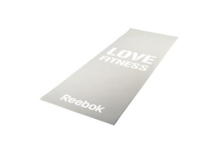 RAMT-11024GRL Тренировочный коврик (мат) для фитнеса тонкий Love(серый)