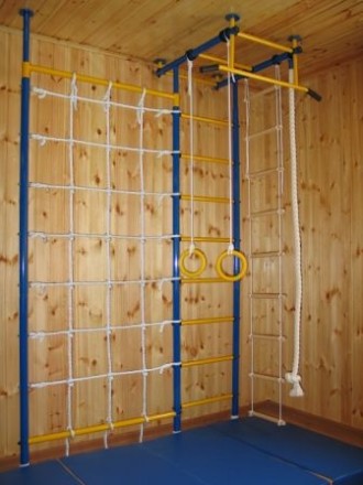 Детский спортивный комплекс Городок Babysport Г-образный с сеткой-1м.