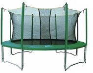 Комплект батут Tramps FUN 14 с защитной сетью и лестницей