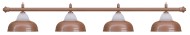 Лампа на четыре плафона "Crown" (бронзовая штанга, бронзовый плафон D38см)