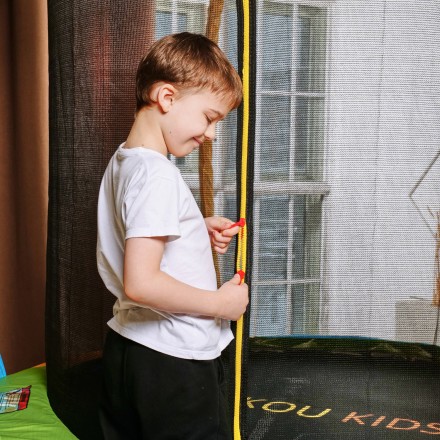 Батут с сеткой DFC A.KOU KIDS 10ft с лестницей