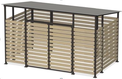 Контейнерная площадка "Эко+" на 3 контейнера