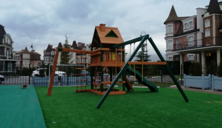  Cпортивно-игровой комплекс «РАССВЕТ Трихауз с рукоходом»