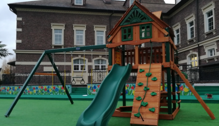  Cпортивно-игровой комплекс «РАССВЕТ Трихауз с рукоходом»