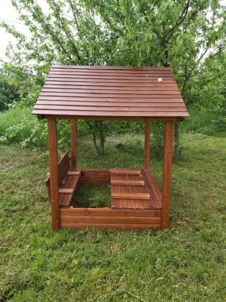 Песочница Ладушки с крышей