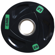 Диск для штанги Smith WP085-2,5 c 3-м хватом, обрезиненный, 2,5кг Диск для штанги Smith WP085-2,5 c 3-м хватом, обрезиненный, 2,5кг