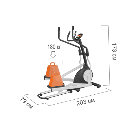 FE758TGBQ (PREL-508) Эллиптический тренажер коммерческий PROXIMA GRAVITAS