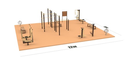 Спортивная площадка ВФСК 12х10 м