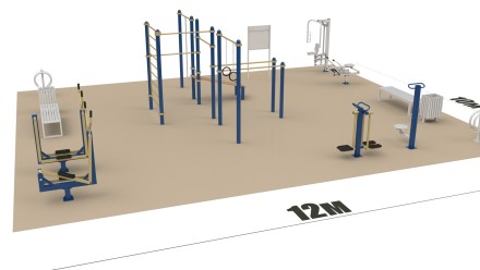 Спортивная площадка ВФСК 12х10 м