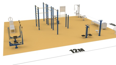 Спортивная площадка ВФСК 12х10 м