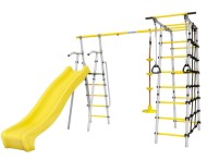 Дачный комплекс "Богатырь Плюс 2 MAX" + ДИСК качели Romana 103.12.07 (серый/жёлтый)