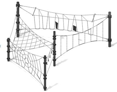 Канатная конструкция "Паутинка"