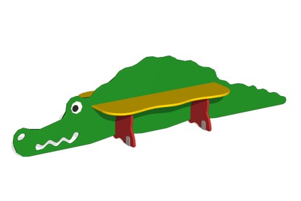 Лавочка детская двойная 'Крокодил' МФ-05.4 Лавочка детская двойная 'Крокодил' МФ-05.4