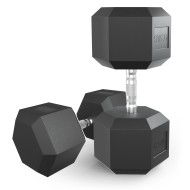 Гантель гексагональная UNIX Fit обрезиненная 47,5 кг, 2 шт.