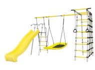 Дачный комплекс "Богатырь Плюс 2 MAX" + ЛОДКА качели Romana 103.12.07 (серый/жёлтый)