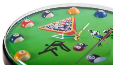 Часы настенные "12 шаров" D32 см (зеленые), пластик Часы настенные "12 шаров" D32 см (зеленые), пластик