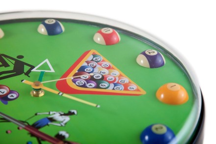 Часы настенные "12 шаров" D32 см (зеленые), пластик Часы настенные "12 шаров" D32 см (зеленые), пластик