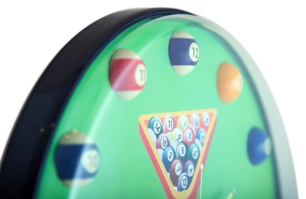 Часы настенные "12 шаров" D32 см (зеленые), пластик Часы настенные "12 шаров" D32 см (зеленые), пластик