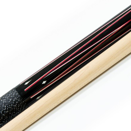 Кий / пул 2-pc "Classic Champion A-2" (черно-красный) с оплеткой ирландский лен