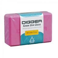 Блок для йоги красно-розовый Hasttings Digger HD22E1-RR Блок для йоги красно-розовый Hasttings Digger HD22E1-RR