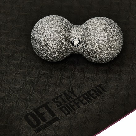 Шар массажный сдвоенный 16 х 8 см серый Шар массажный сдвоенный 16 х 8 см серый