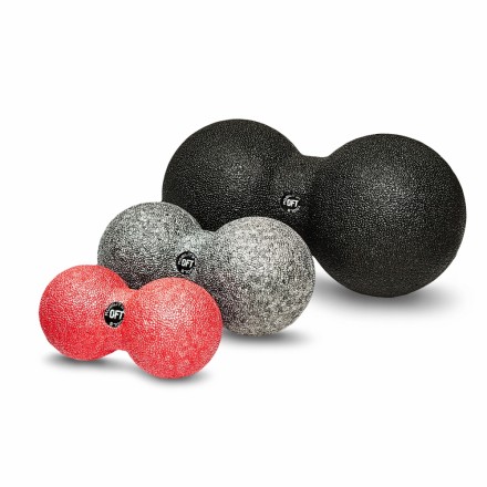 Шар массажный сдвоенный 16 х 8 см серый Шар массажный сдвоенный 16 х 8 см серый