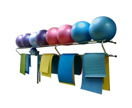 Подвесная консоль для фитболов и гимнастических ковриков