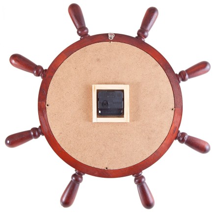 Часы настенные "Штурвал" 50 см x 50 см, деревянные