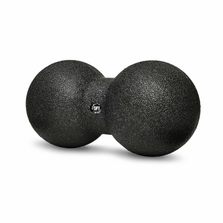 Шар массажный сдвоенный 24 х 12 см черный Шар массажный сдвоенный 24 х 12 см черный