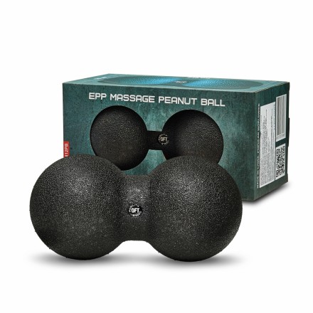 Шар массажный сдвоенный 24 х 12 см черный Шар массажный сдвоенный 24 х 12 см черный