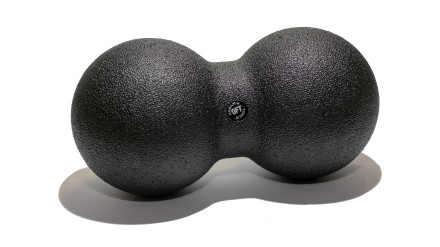 Шар массажный сдвоенный 24 х 12 см черный