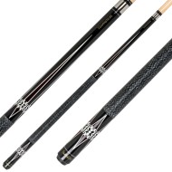 Кий / пул 2-pc "Classic Earthlite Tournament 203" (черный) с оплеткой ирландский лен