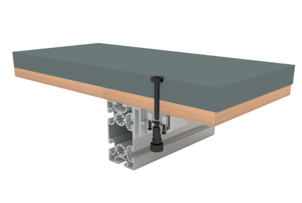 Стол / пул "Rasson Challenger Plus" 8 ф (серый) с плитой