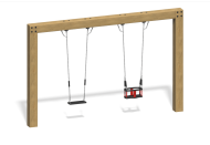 Качели "Куб" двойные(без подвесов) Качели "Куб" двойные(без подвесов)