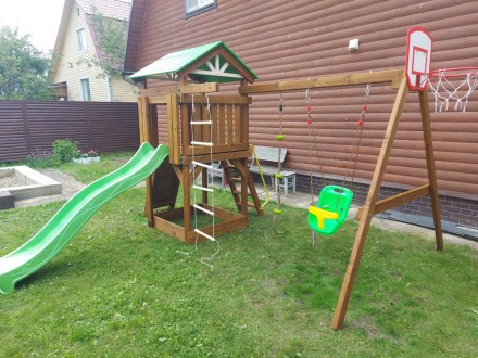Детская игровая площадка Кузнечик с закрытым креслом