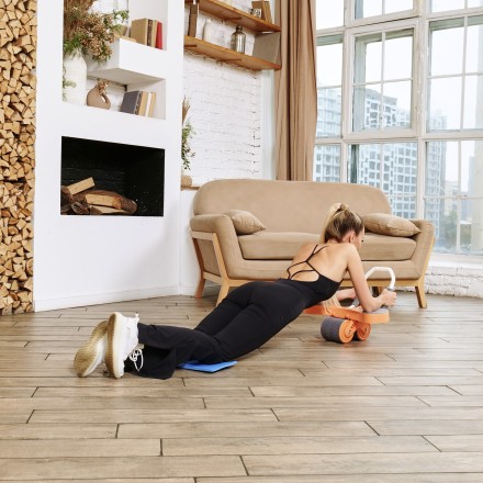 Тренажёр для пресса AB Roller SND оранжевый с ковриком 34 х 17 x 0.6 cм Тренажёр для пресса AB Roller SND оранжевый с ковриком 34 х 17 x 0.6 cм