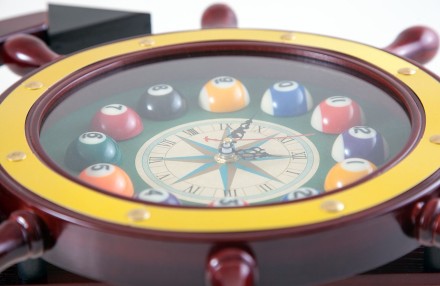 Часы настенные "Якорь" 40 см x 61 см, деревянные