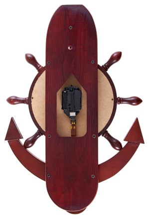 Часы настенные "Якорь" 40 см x 61 см, деревянные