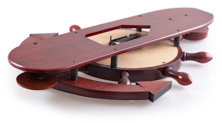 Часы настенные "Якорь" 40 см x 61 см, деревянные